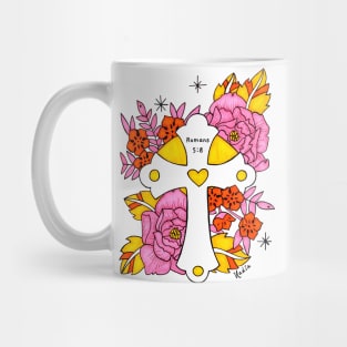 Floral Cross Mug